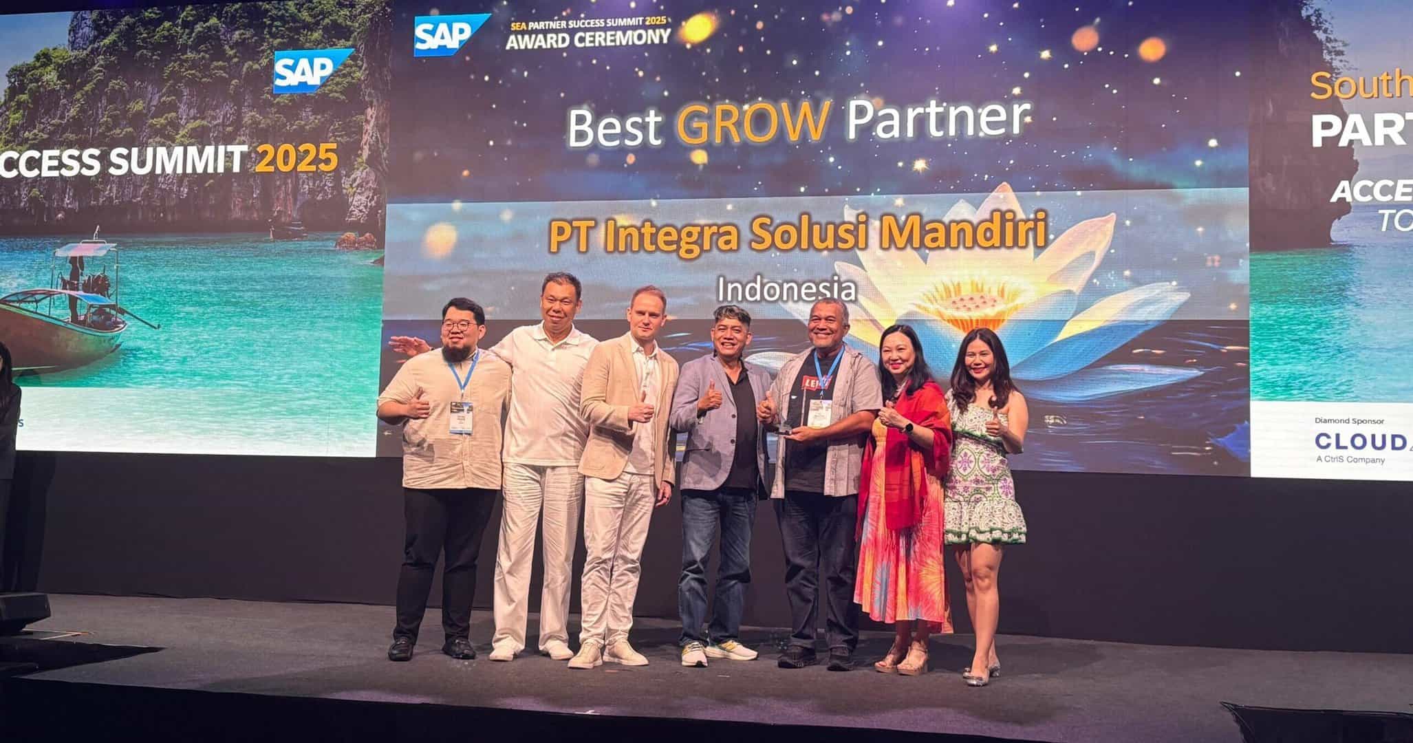 Integra Solusi Mandiri wins Best GROW with SAP Partner Indonesia at the SAP South East Asia Partner Success Summit 2025—recognizing our commitment to innovation, growth, and customer success.